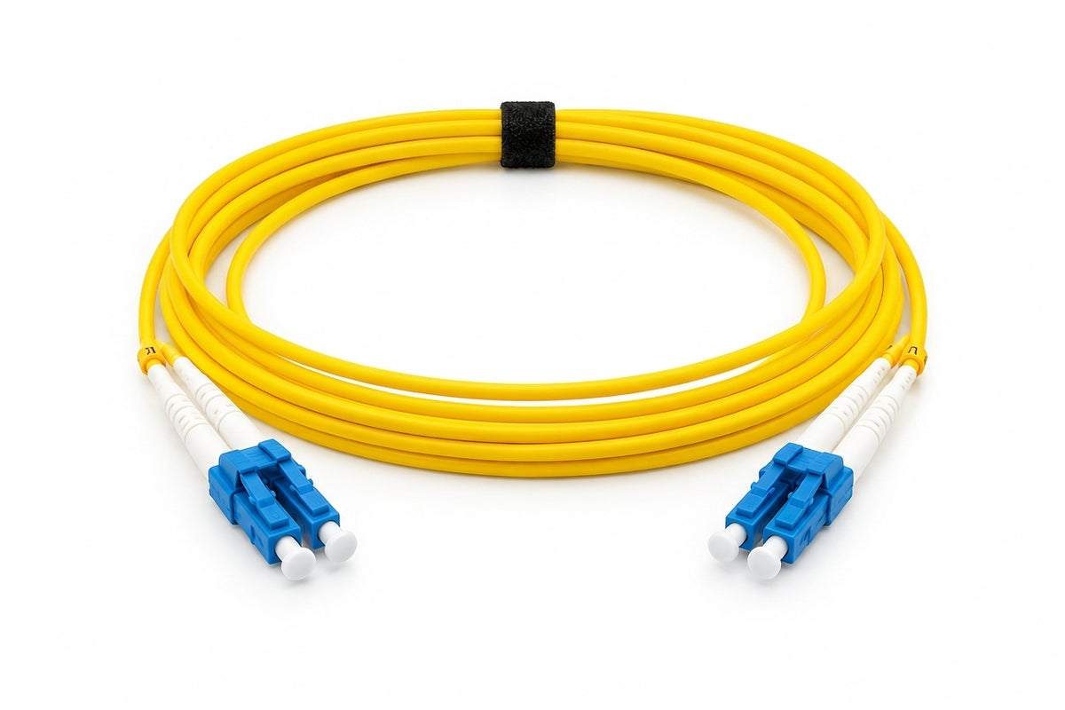 F4400 LC/UPC-LC/UPC Duplex SMF Yellow OFNR Zipcord Patch Cord