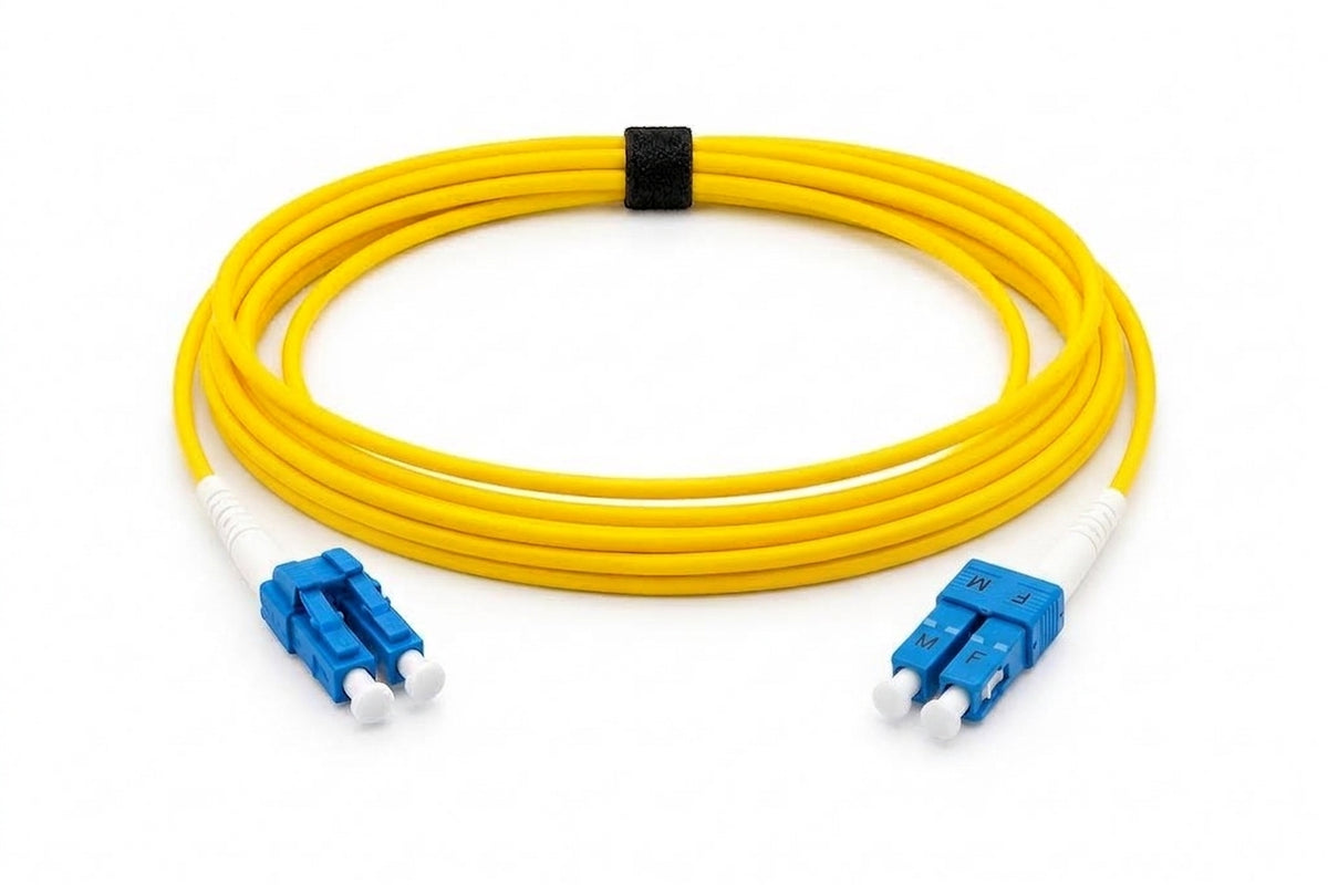 F4400 LC/UPC-LC/UPC Duplex SMF Yellow OFNR Zipcord Patch Cord
